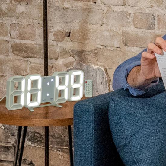 Modern 3D LED Alarm Clock